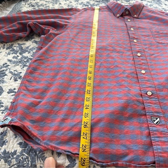 Cremieux Classics Shirt Button Down Plaid Long Sleeve Red & Blue Cotton Size XXL - Picture 9 of 10